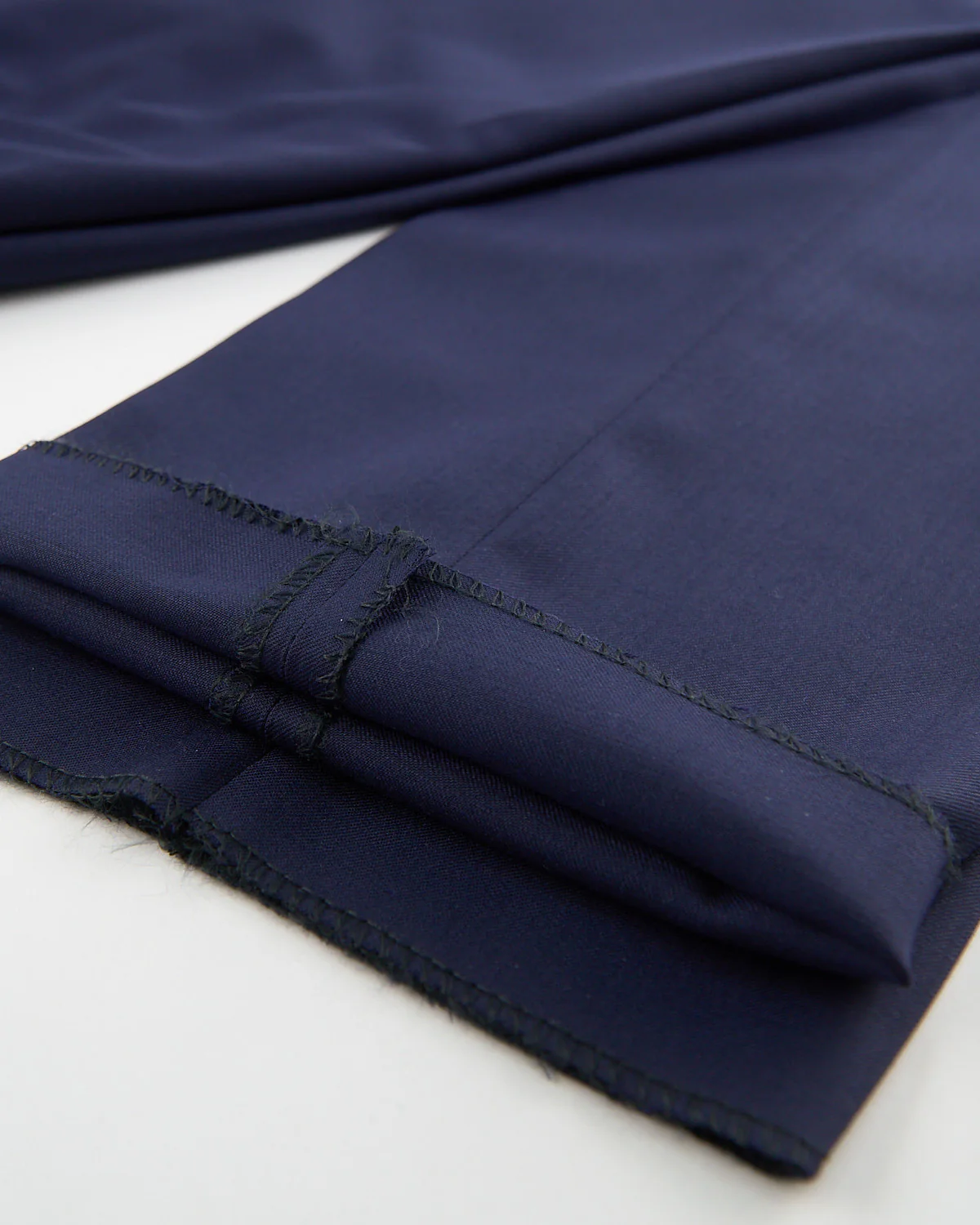 'Ash' Super 100S  Blue Wool Pant - Image 3