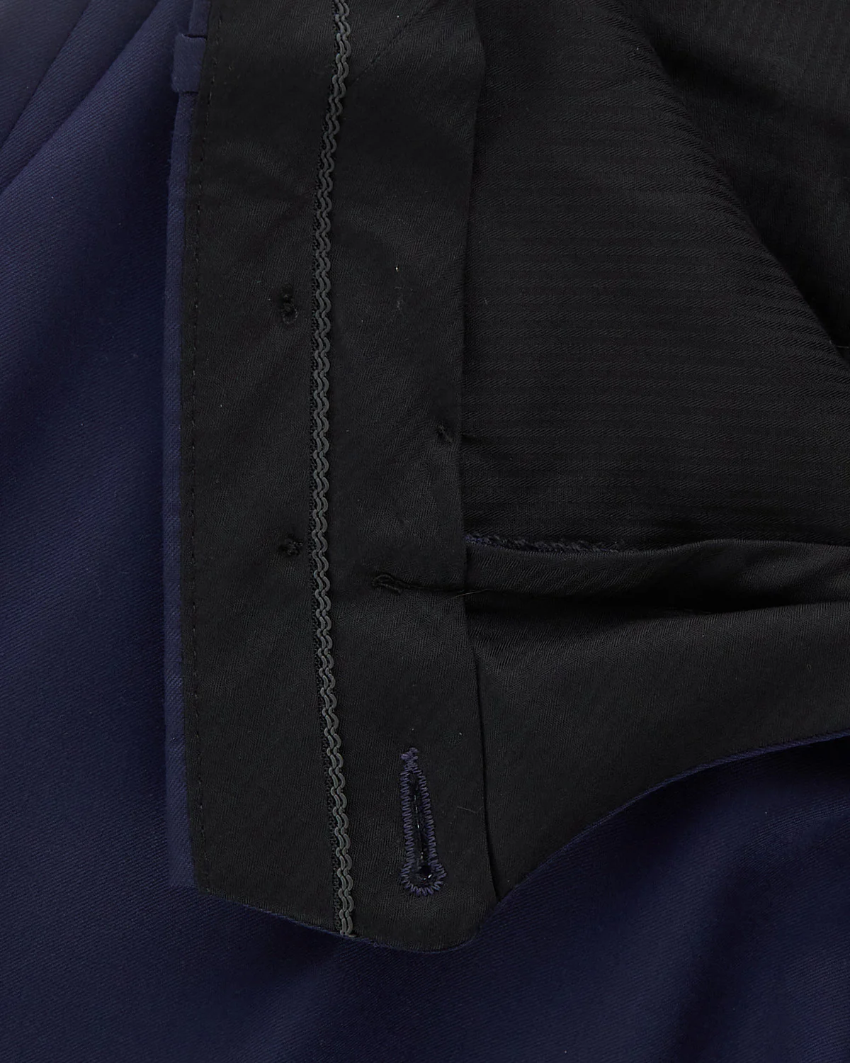 'Ash' Super 100S  Blue Wool Pant - Image 6