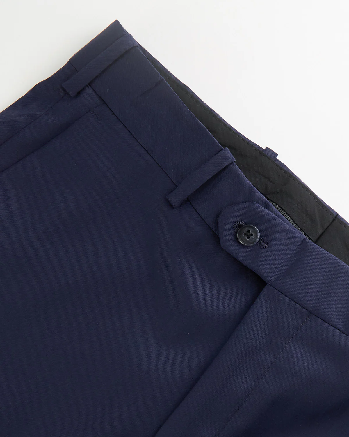 'Ash' Super 100S  Blue Wool Pant - Image 7