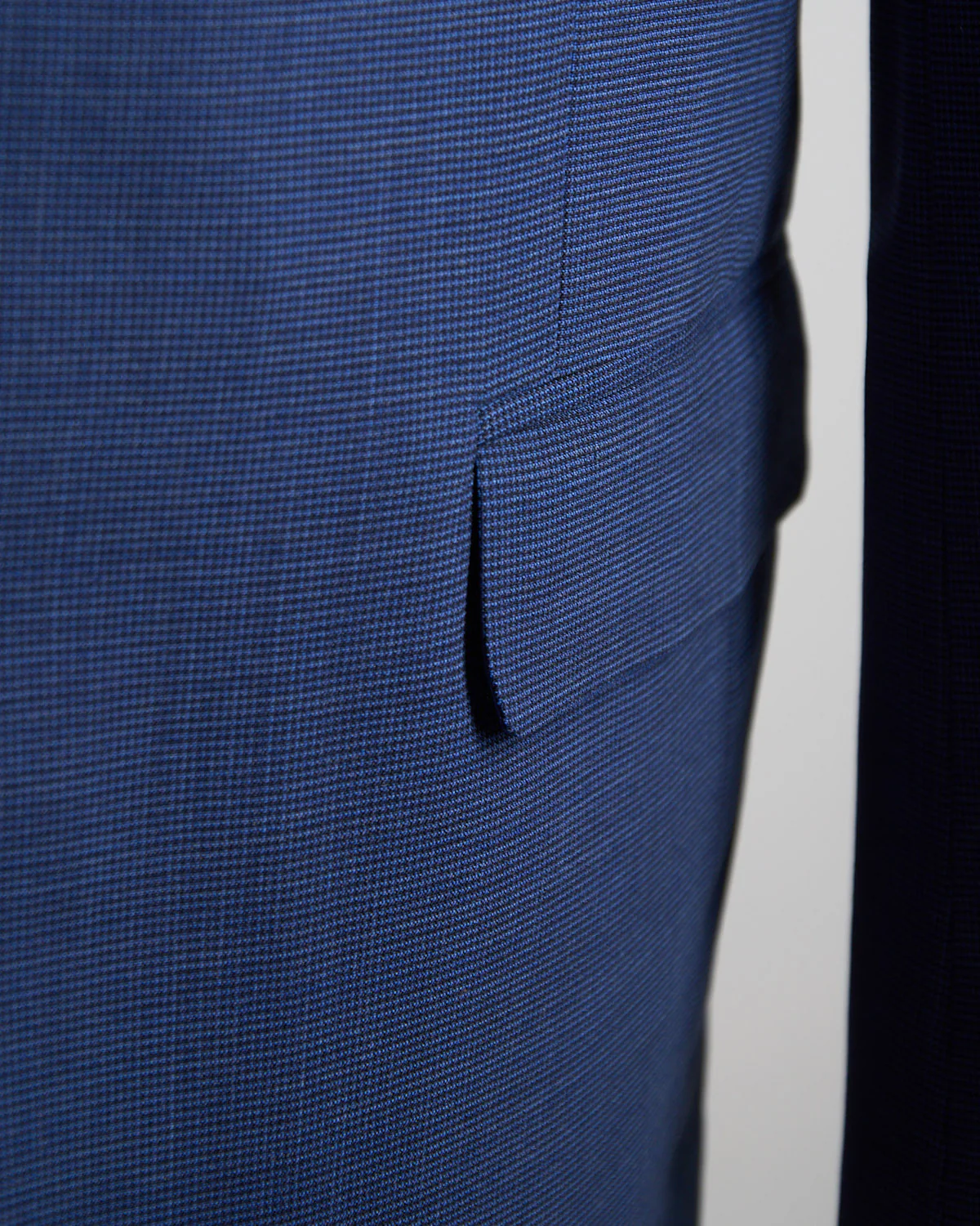 Attivo Stretch Mini Houndstooth Blue Suit - Image 10