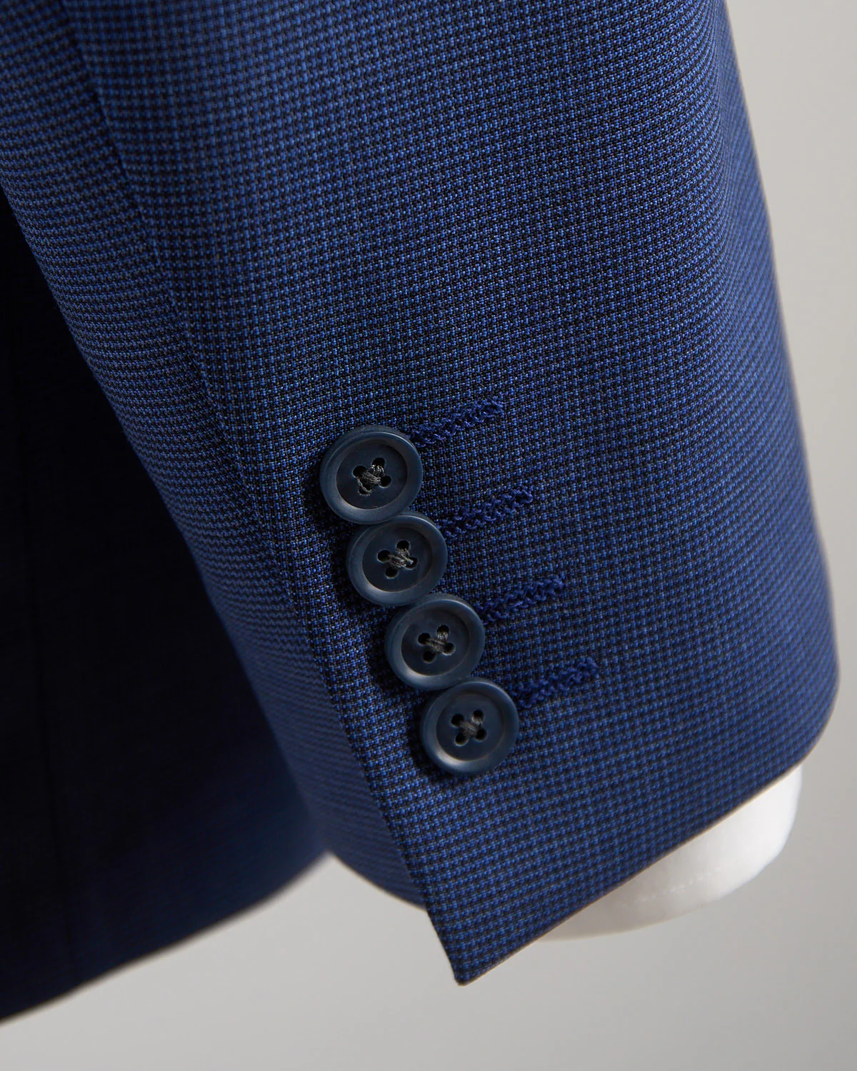 Attivo Stretch Mini Houndstooth Blue Suit - Image 6