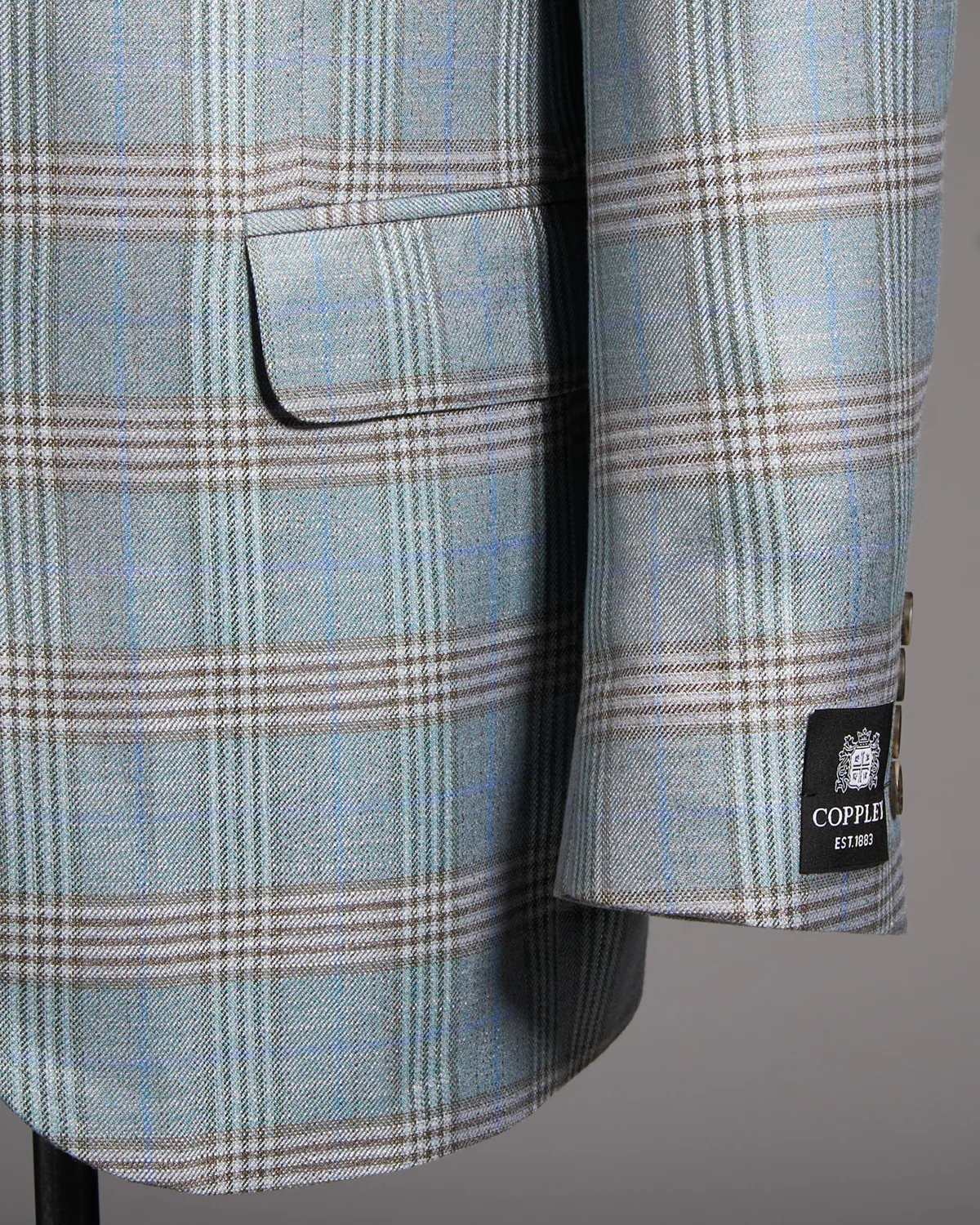 Bamboo Viscose Check Sports Jacket - Image 3