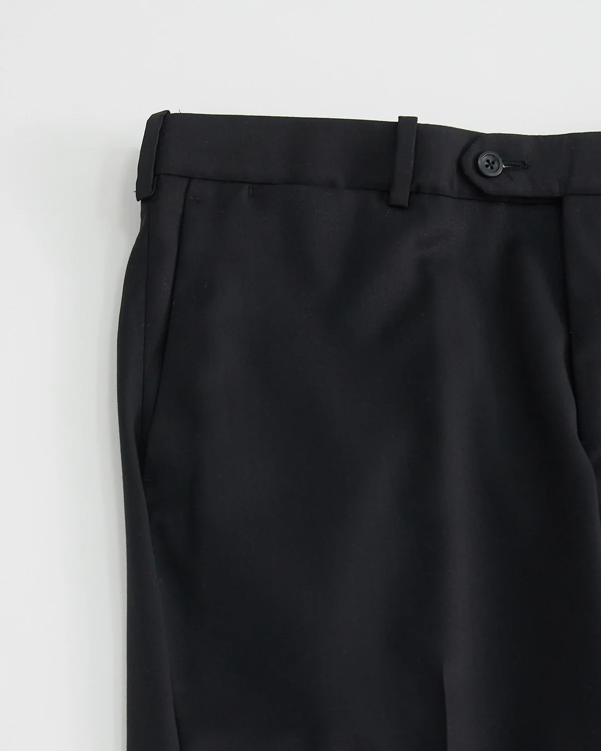 'Cade' Super 100S Black Wool Pants - Image 3