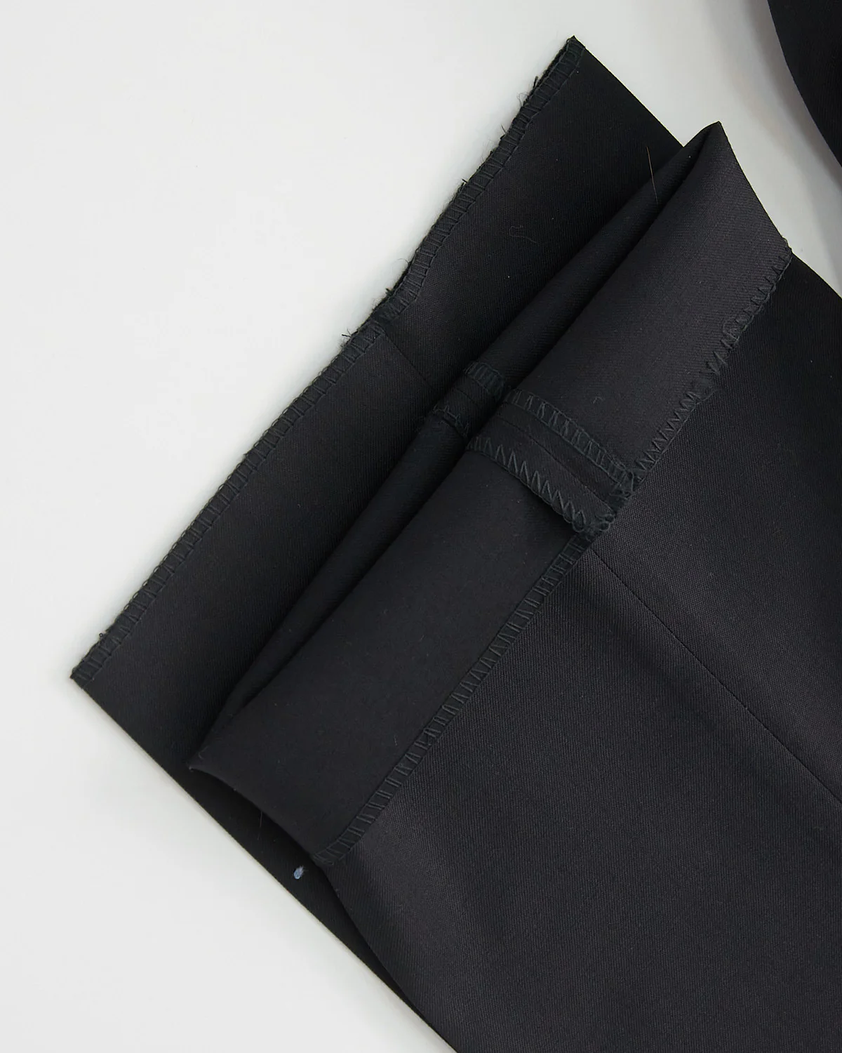 'Cade' Super 100S Black Wool Pants - Image 4