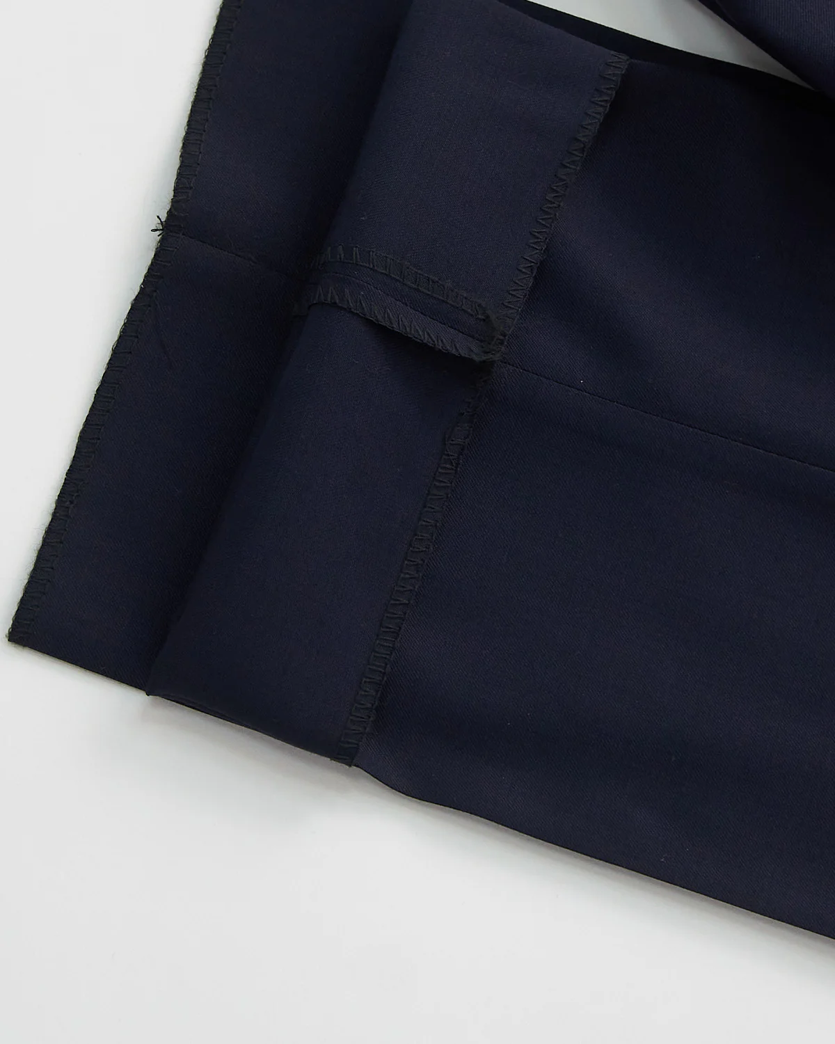 'Cade' Super 100S Navy Wool Pants - Image 3