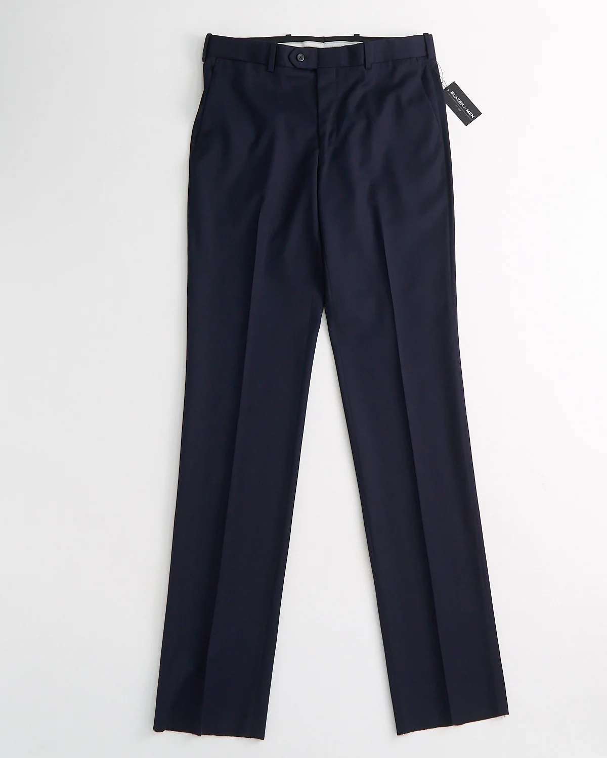 'Cade' Super 100S Navy Wool Pants - Image 7