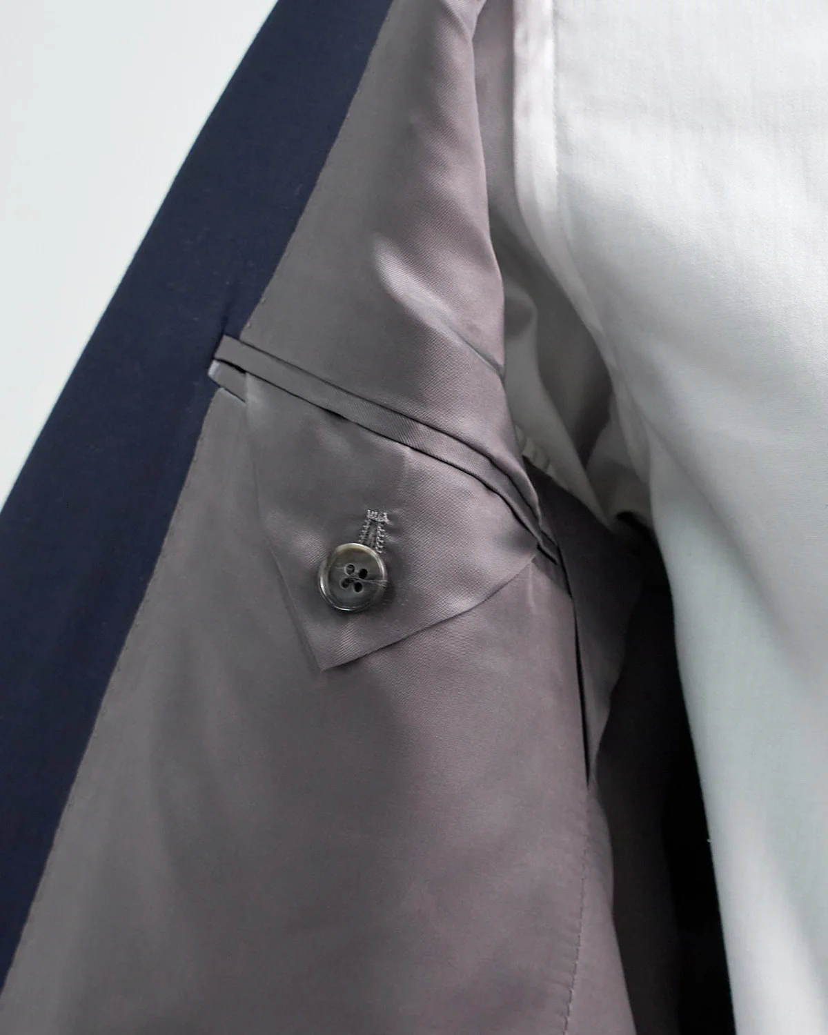 'Gibson' Super 100S Navy Wool Jacket - Image 3