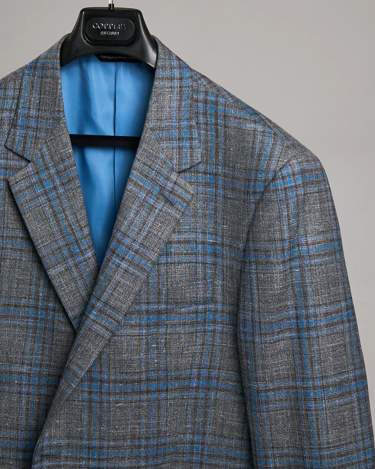 Silver & Blue Summertime Check Sport Jacket - Image 2