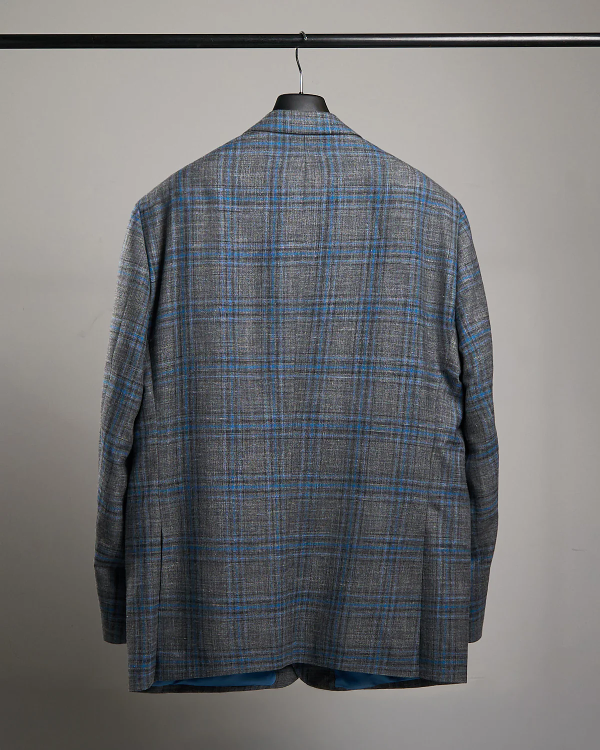 Silver & Blue Summertime Check Sport Jacket - Image 3