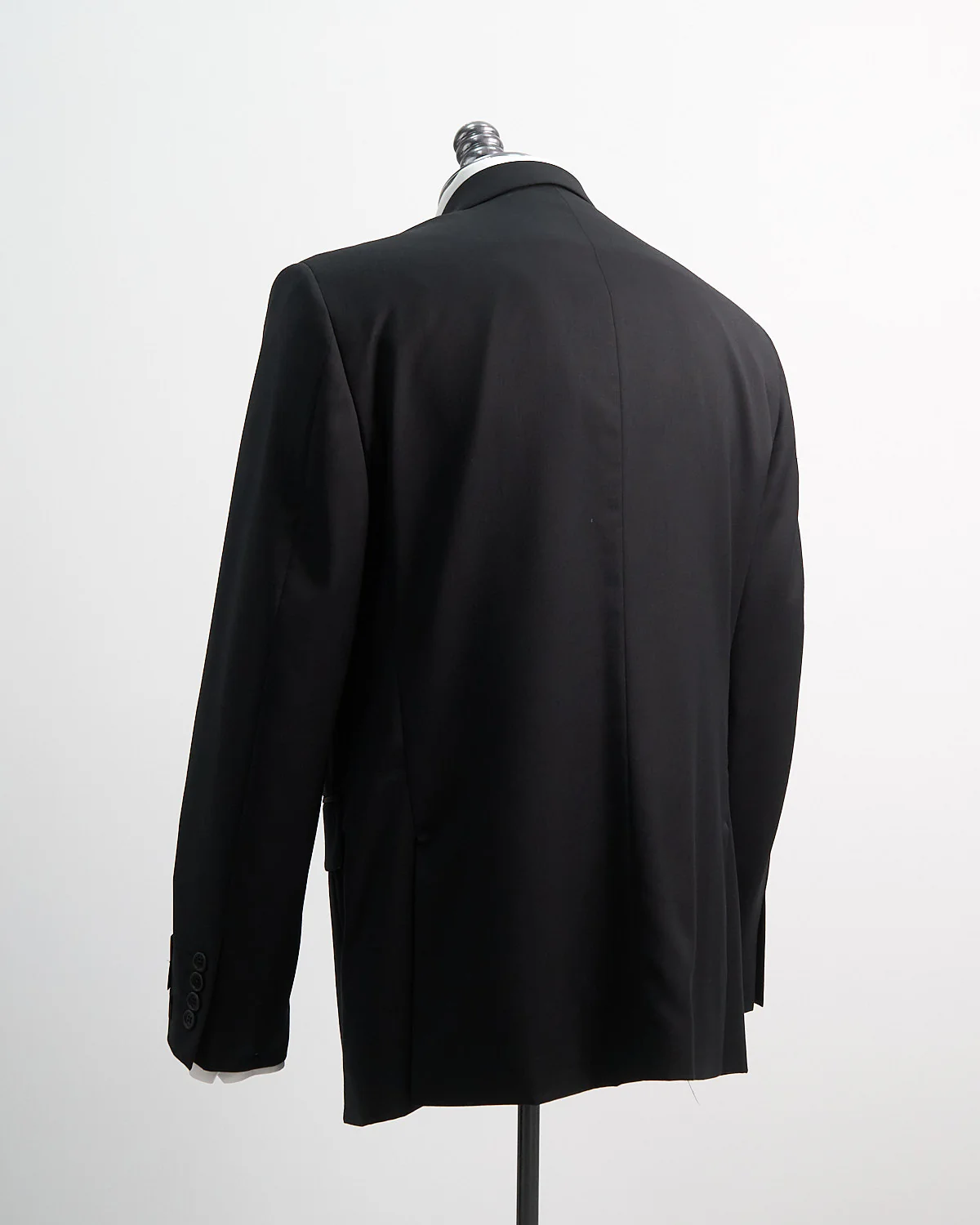 Solid Black Super 100's Twill All Season Suit - Image 12