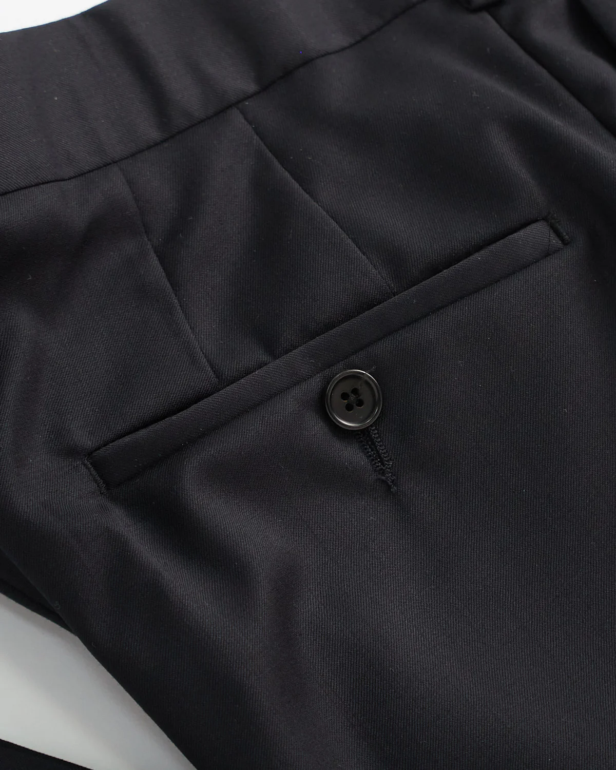 Solid Black Super 100's Twill All Season Suit - Image 14