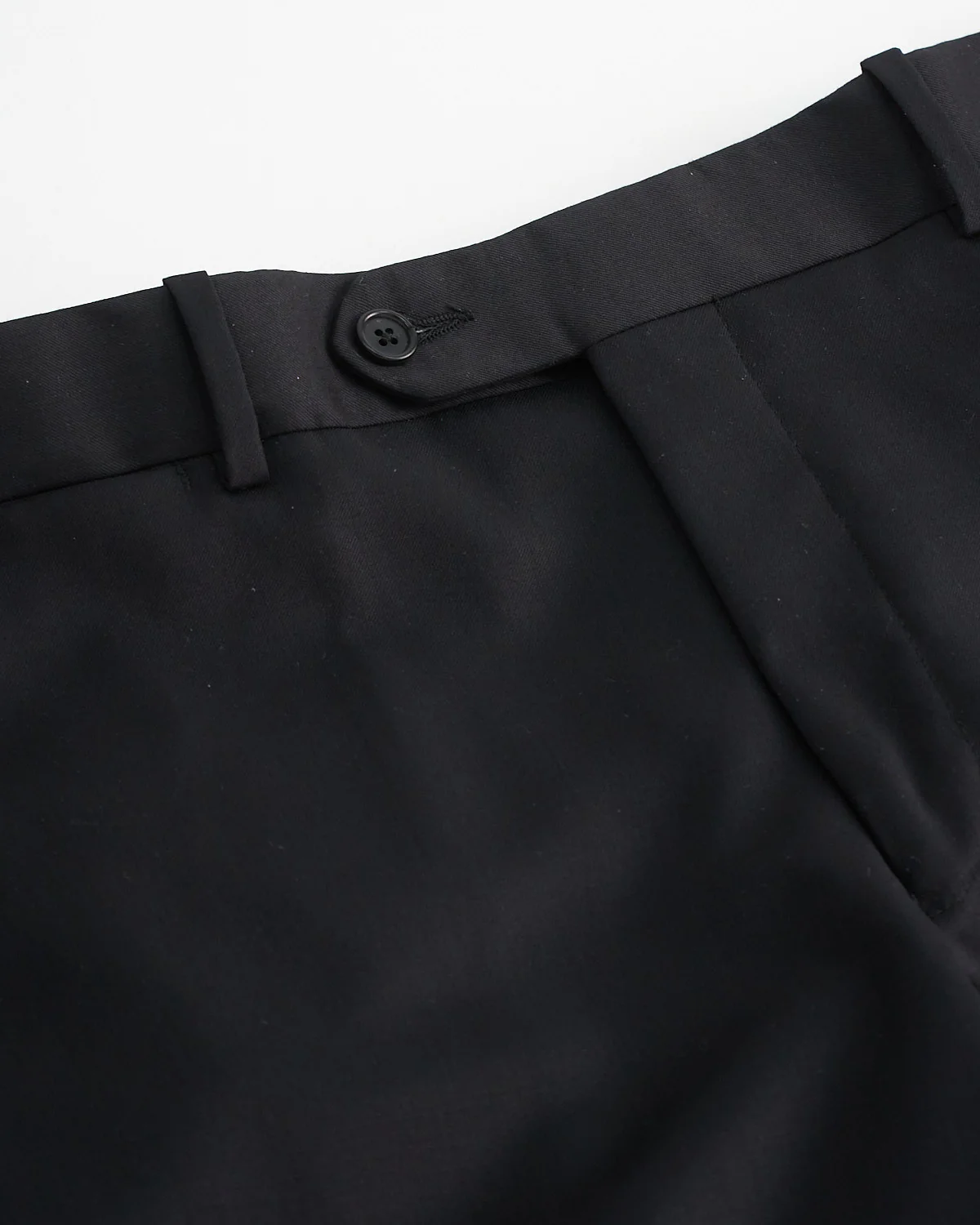 Solid Black Super 100's Twill All Season Suit - Image 5