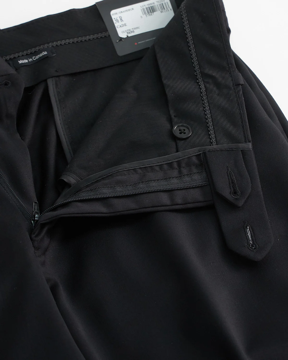 Solid Black Super 100's Twill All Season Suit - Image 9