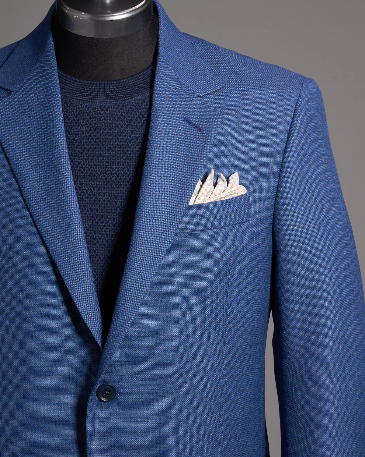 Solid Textured Sports Jacket - Image 2