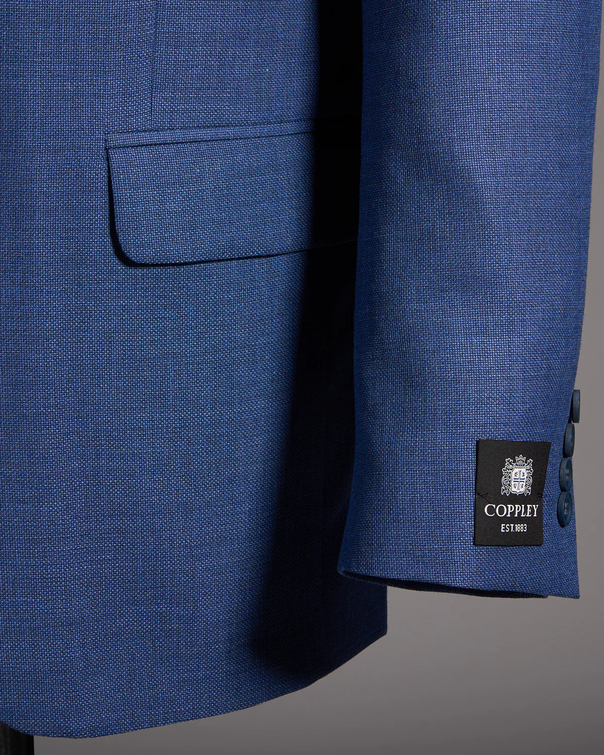 Solid Textured Sports Jacket - Image 3