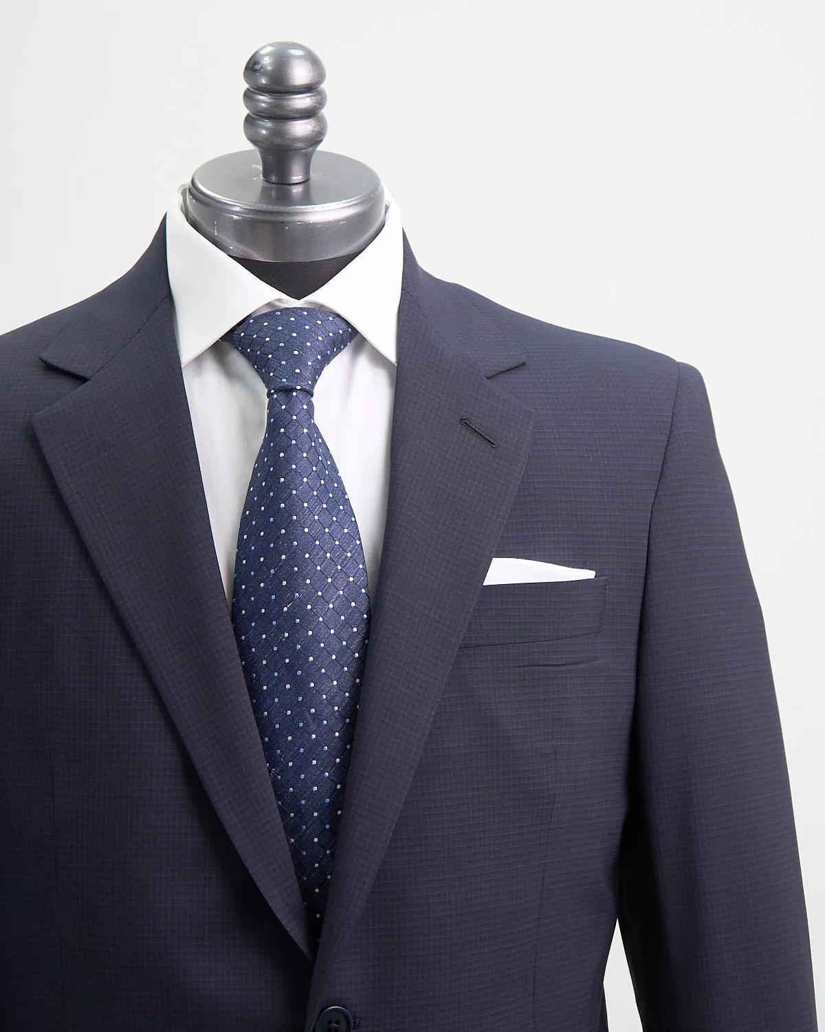 Stretch Wool Tonal Check Suit - Image 2
