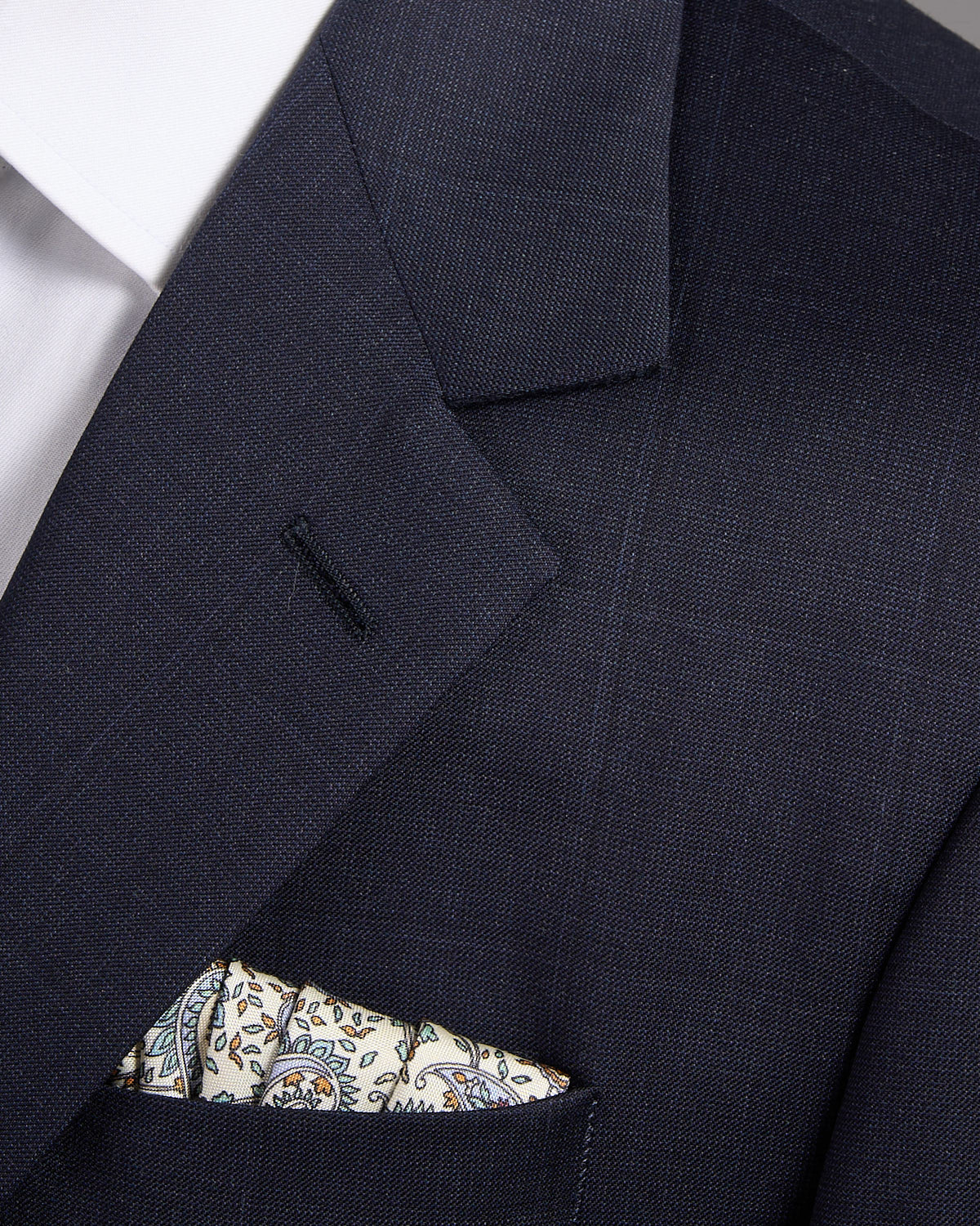 Super 110's Wool Tonal Navy Birdseye Windowpane Suit - Image 4