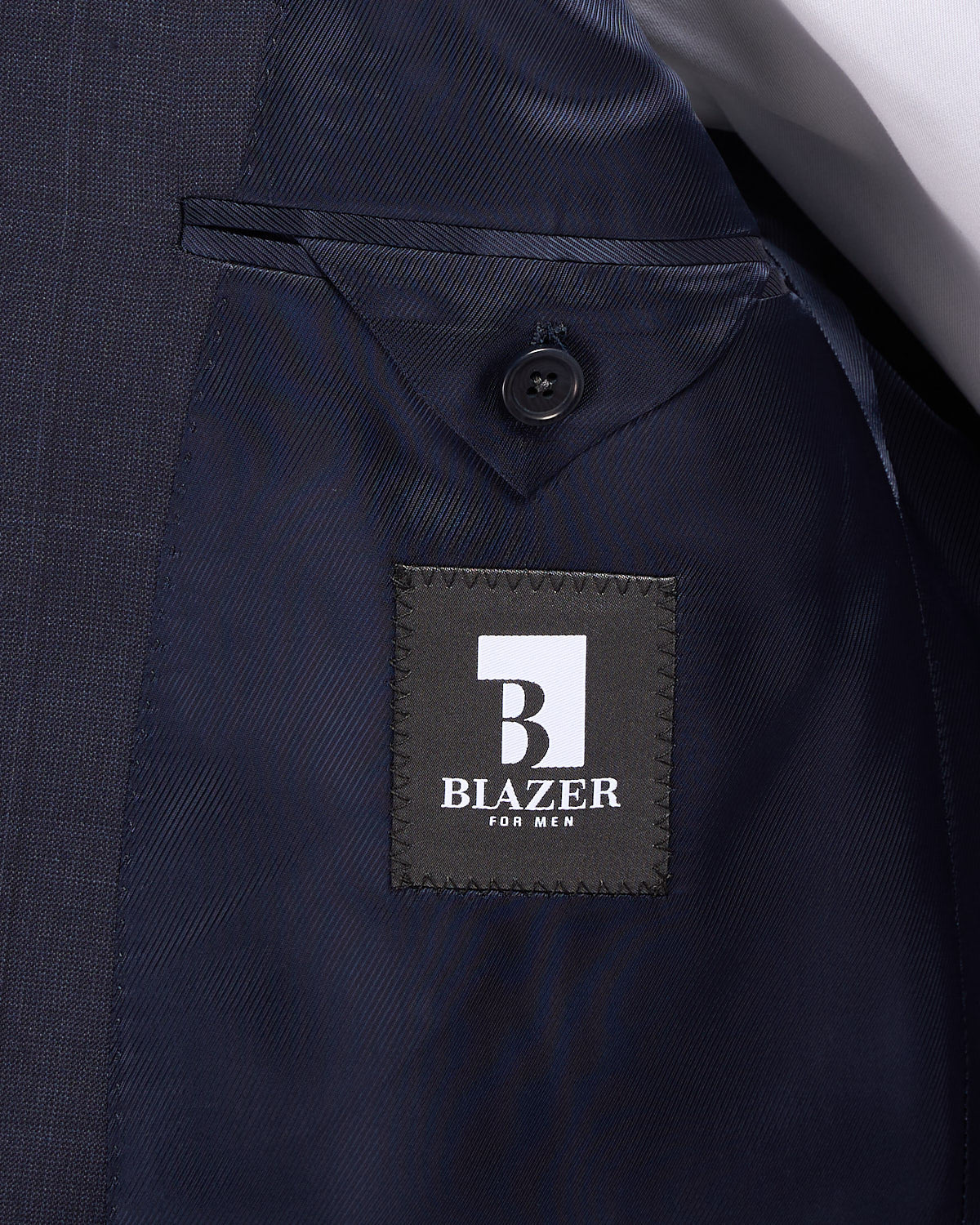 Super 110's Wool Tonal Navy Birdseye Windowpane Suit - Image 9