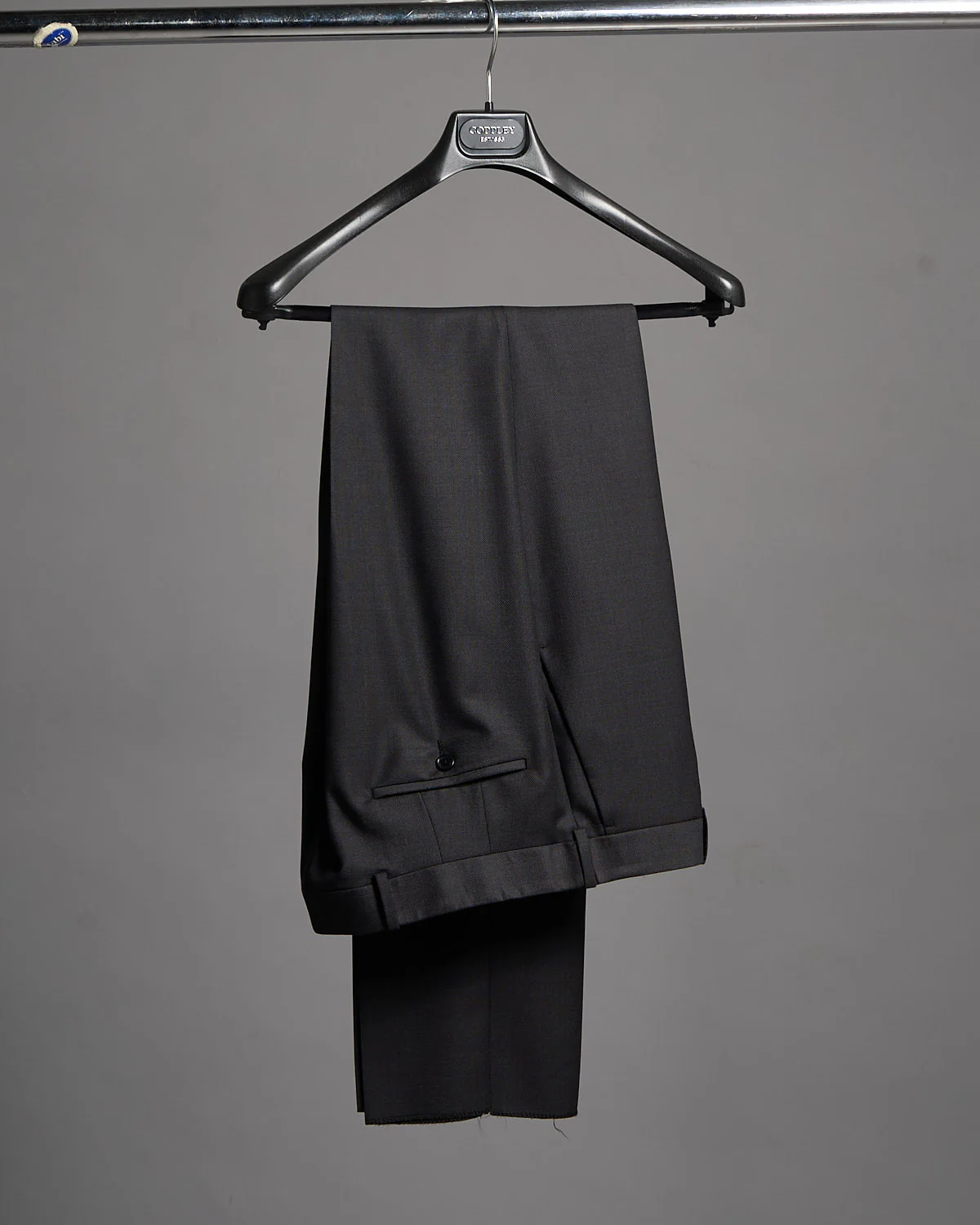 Super 120's Wool Charcoal Nailhead Suit - Image 10