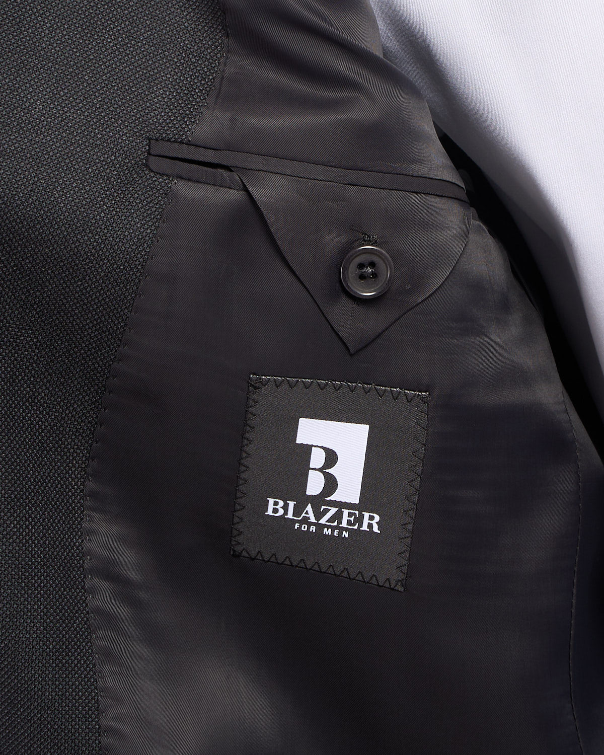 Super 120's Wool Charcoal Nailhead Suit - Image 8