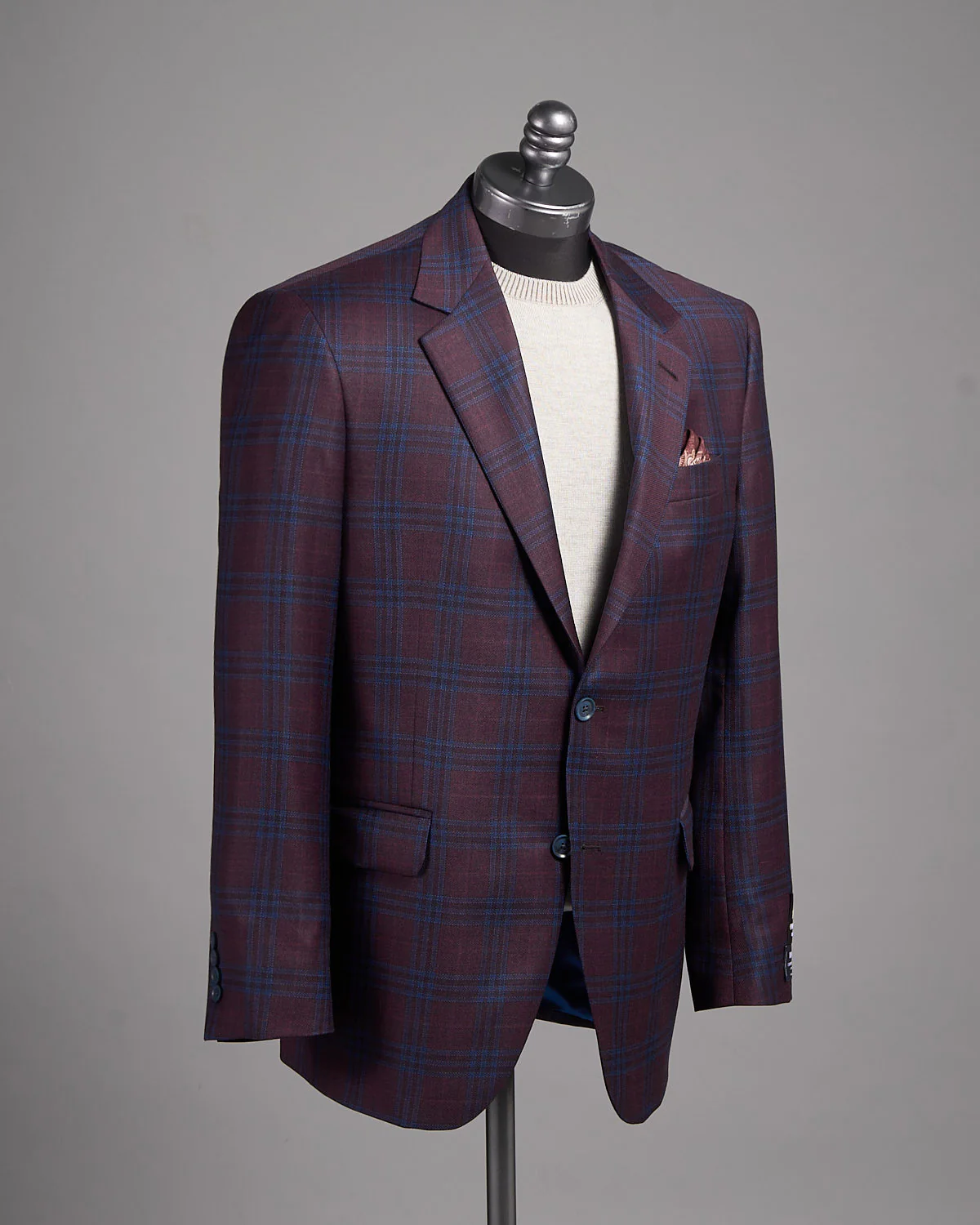Super 130's Wool Check 'Gibson' Fit Sport Jacket