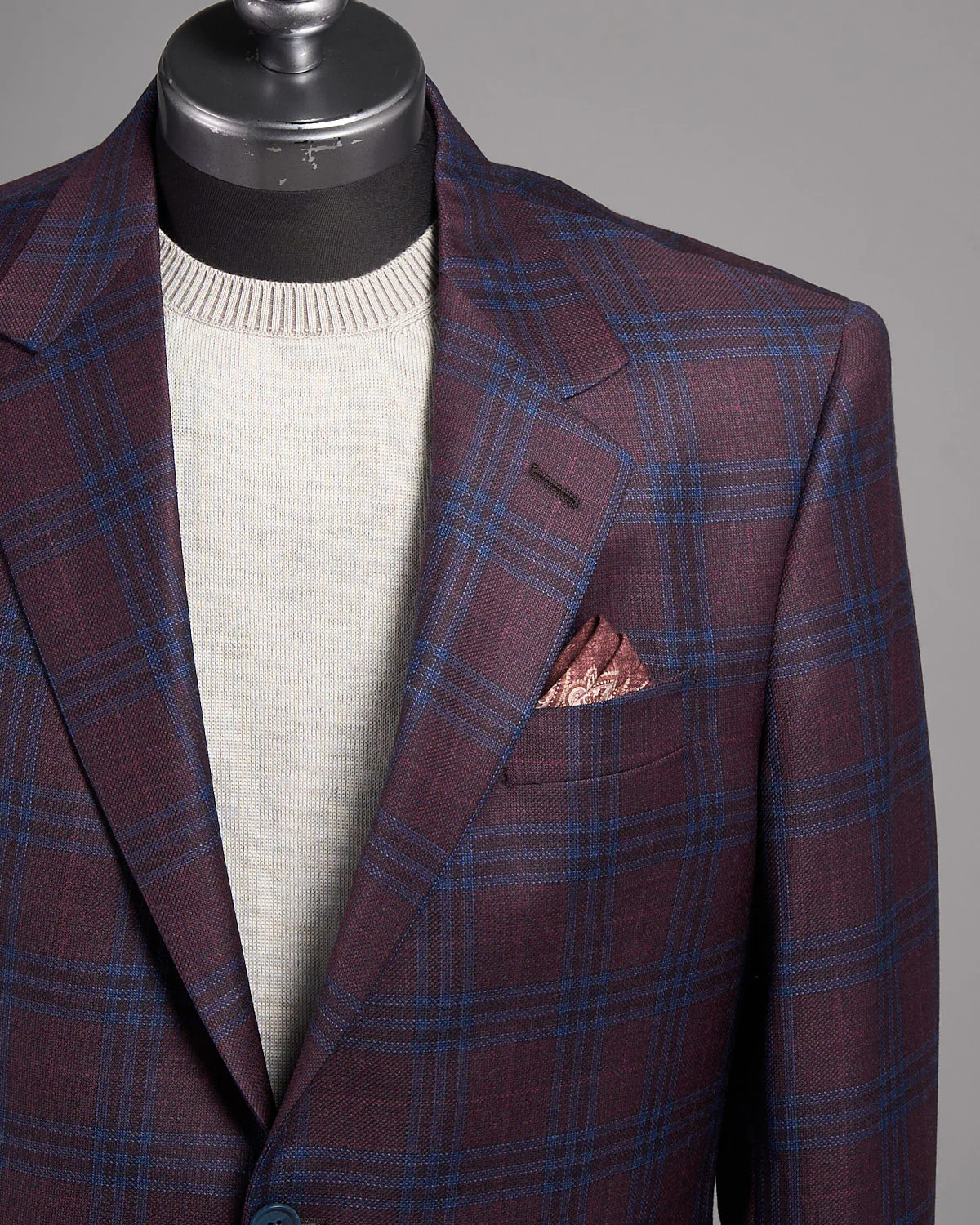 Super 130's Wool Check 'Gibson' Fit Sport Jacket - Image 2