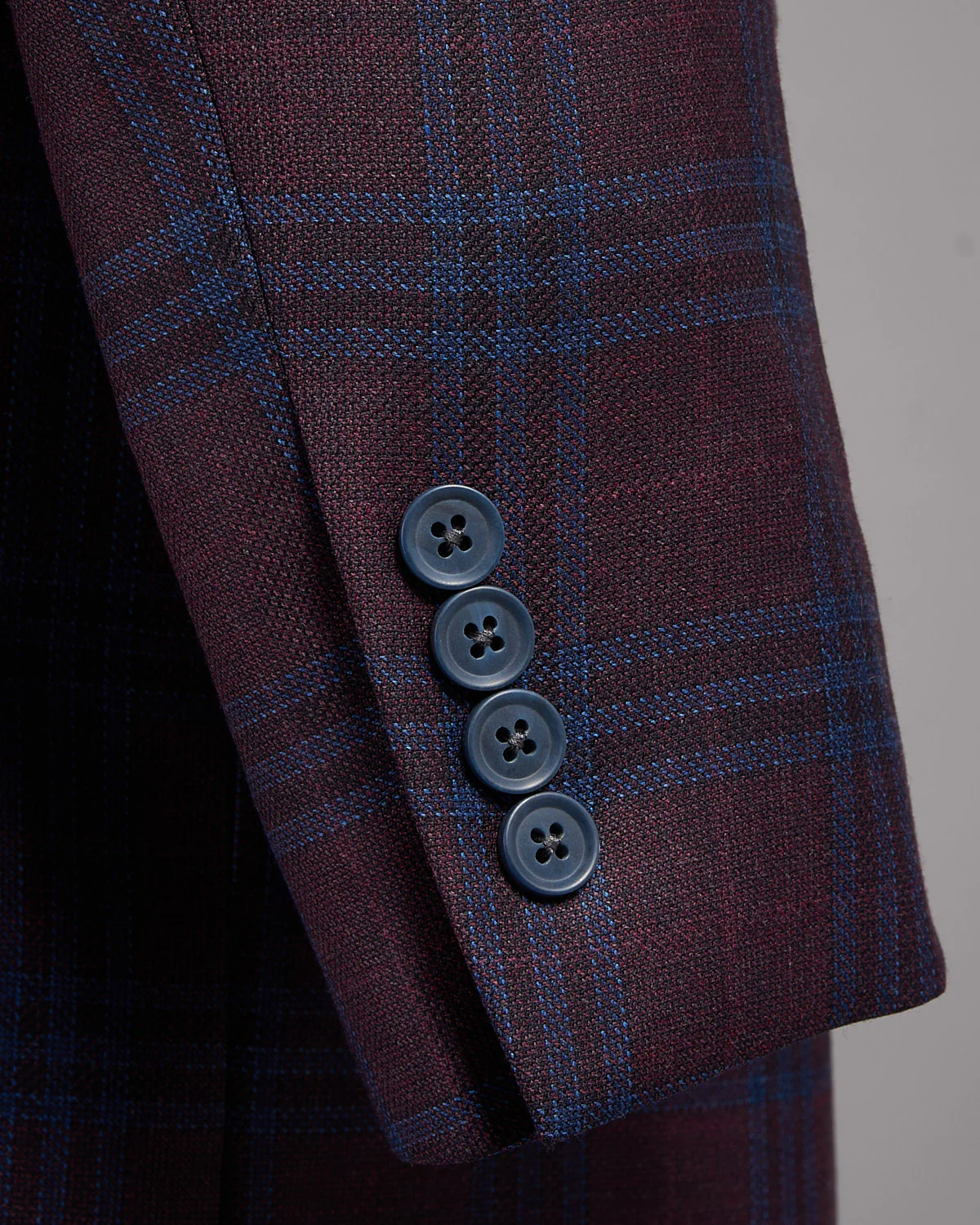Super 130's Wool Check 'Gibson' Fit Sport Jacket - Image 6