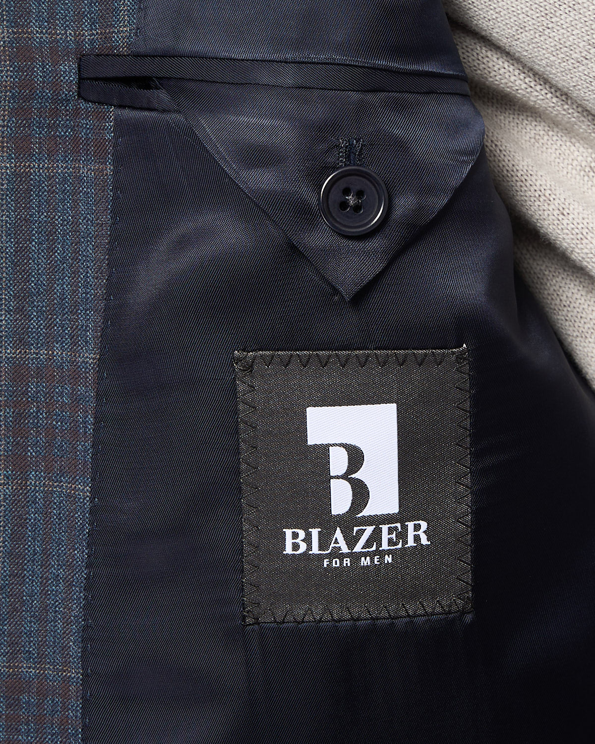 Super 130's Wool Check 'Gibson' Fit Sport Jacket - Image 5