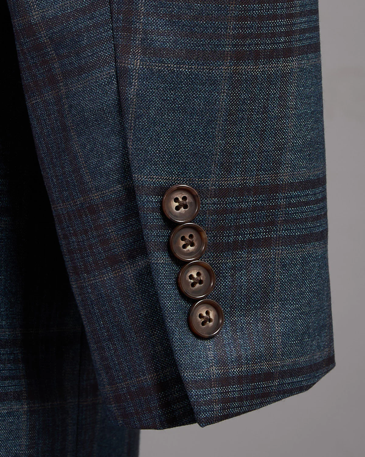 Super 130's Wool Check 'Gibson' Fit Sport Jacket - Image 8