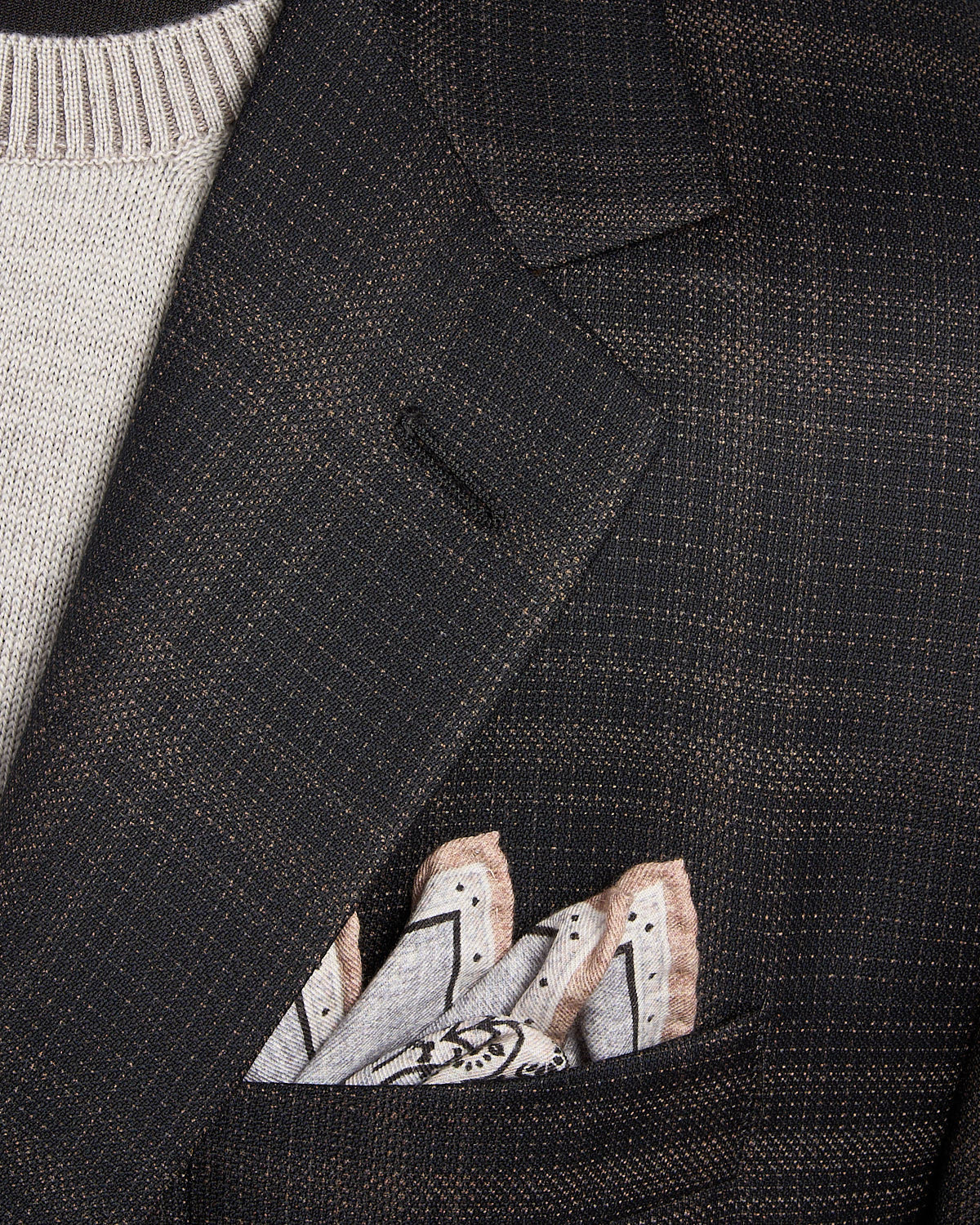 Super 130's Wool Check 'Gibson' Fit Sport Jacket - Image 4