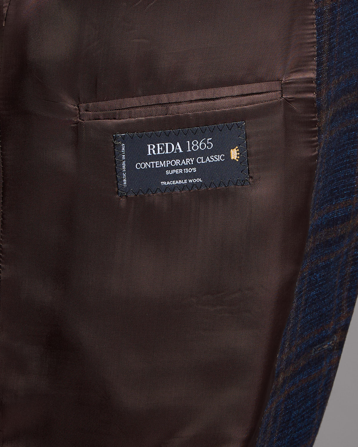 Super 130's Wool Check 'Gibson' Fit Sport Jacket - Image 7