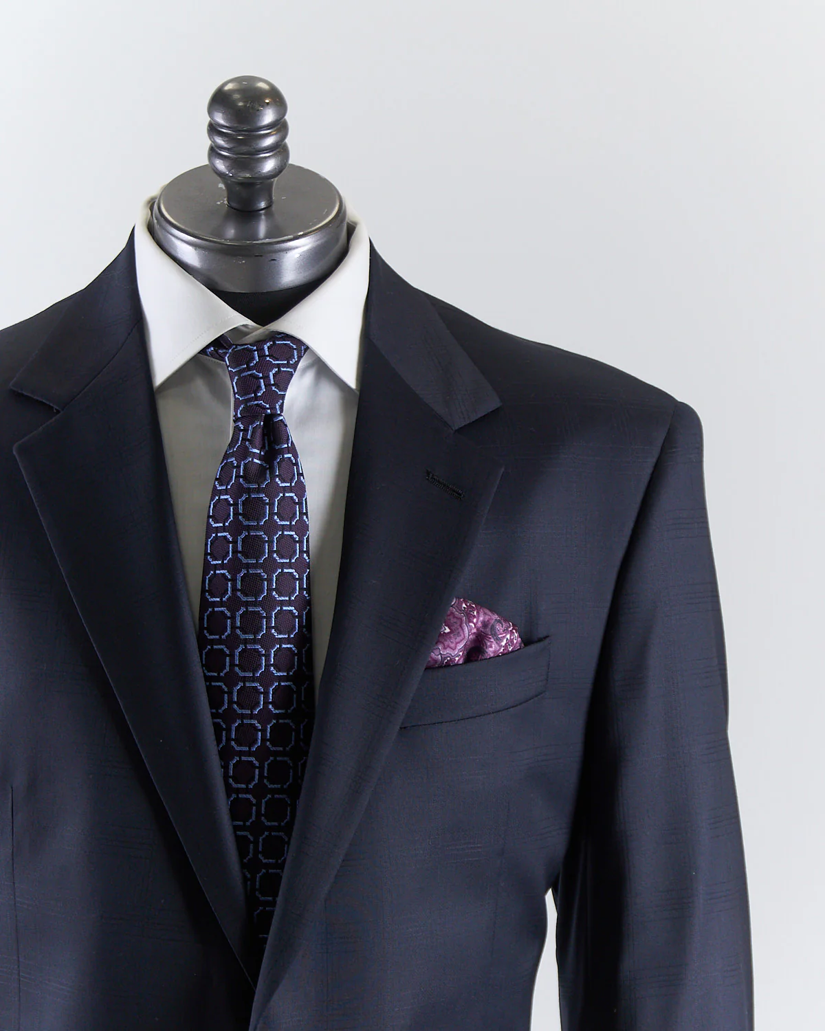 Tone On Tone Jacquard Check Super 110's Stretch 'Gibson' Regular Fit Suit - Image 2