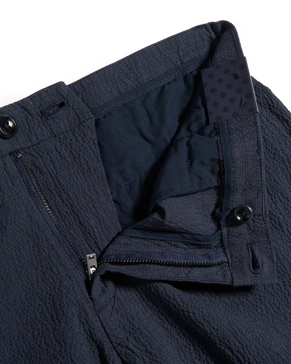 Oasis Bermuda Supernatural Mini Check Seersucker Shorts - Image 2