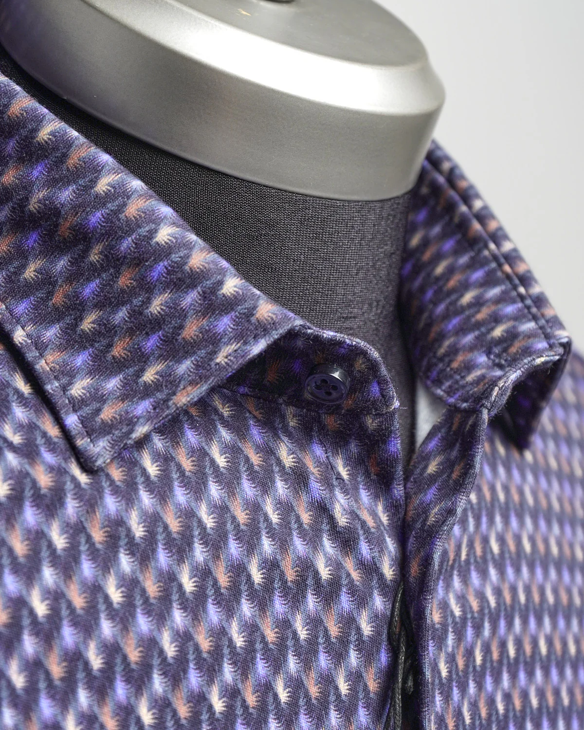 Feather Print Jersey Knit Shirt - Image 5