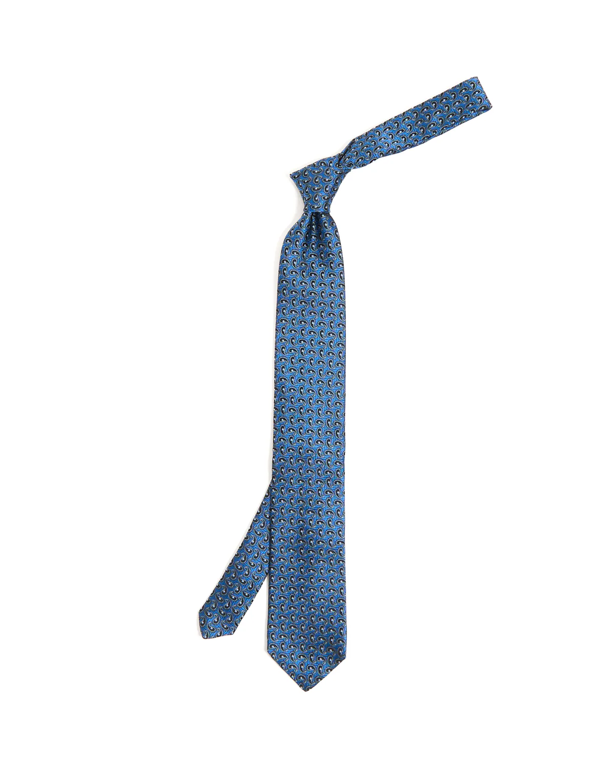 Cobalt Paisley Silk Tie