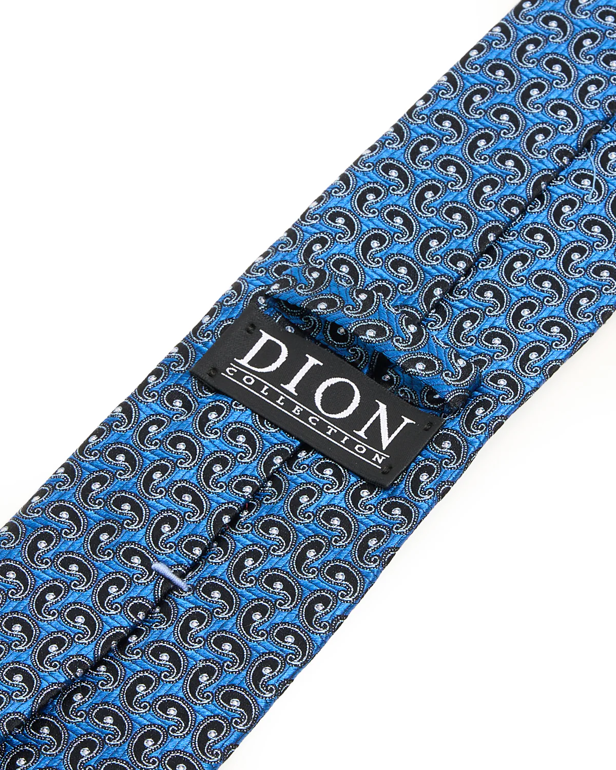 Cobalt Paisley Silk Tie - Image 2