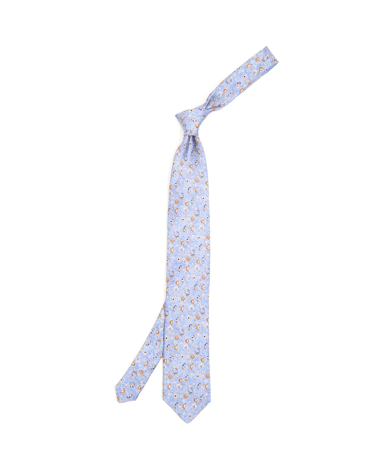 Cornflower Floral Silk Tie