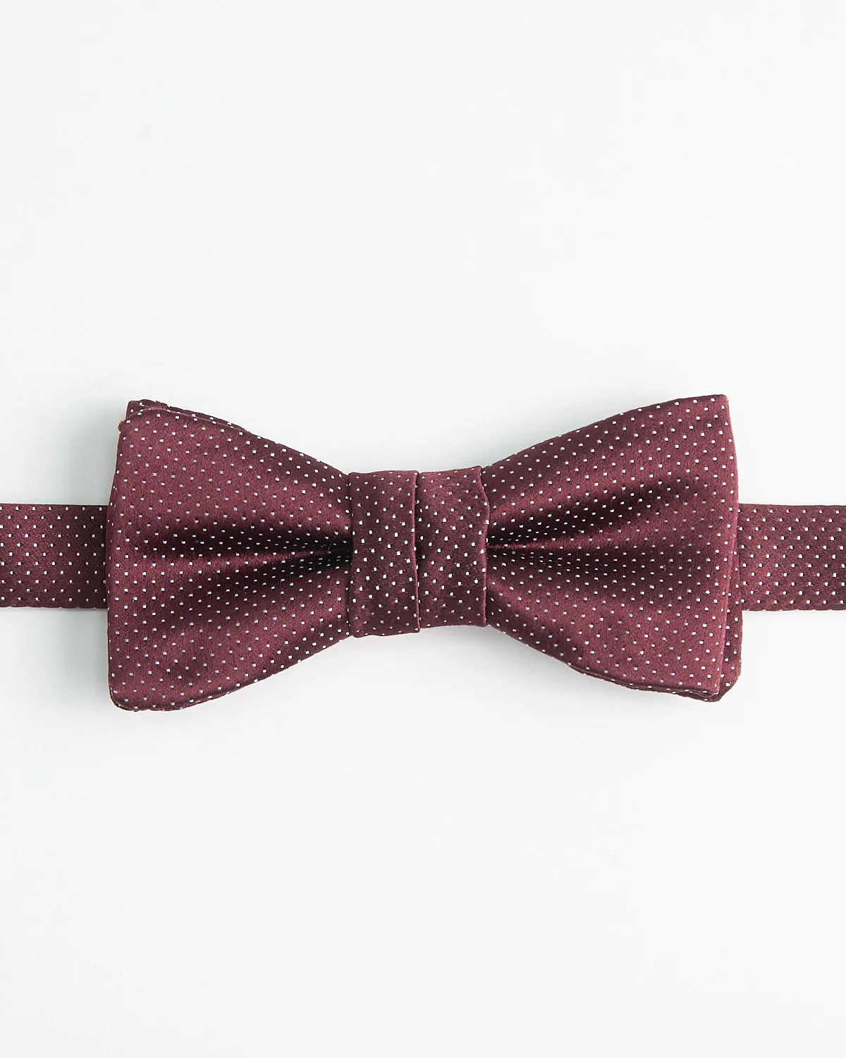 Fine Pin Dot Pre Tied Silk Bowtie