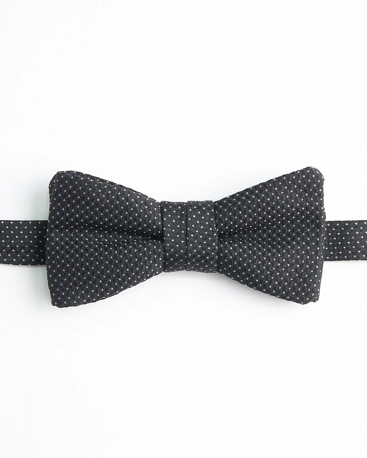 Fine Pin Dot Pre Tied Silk Bowtie