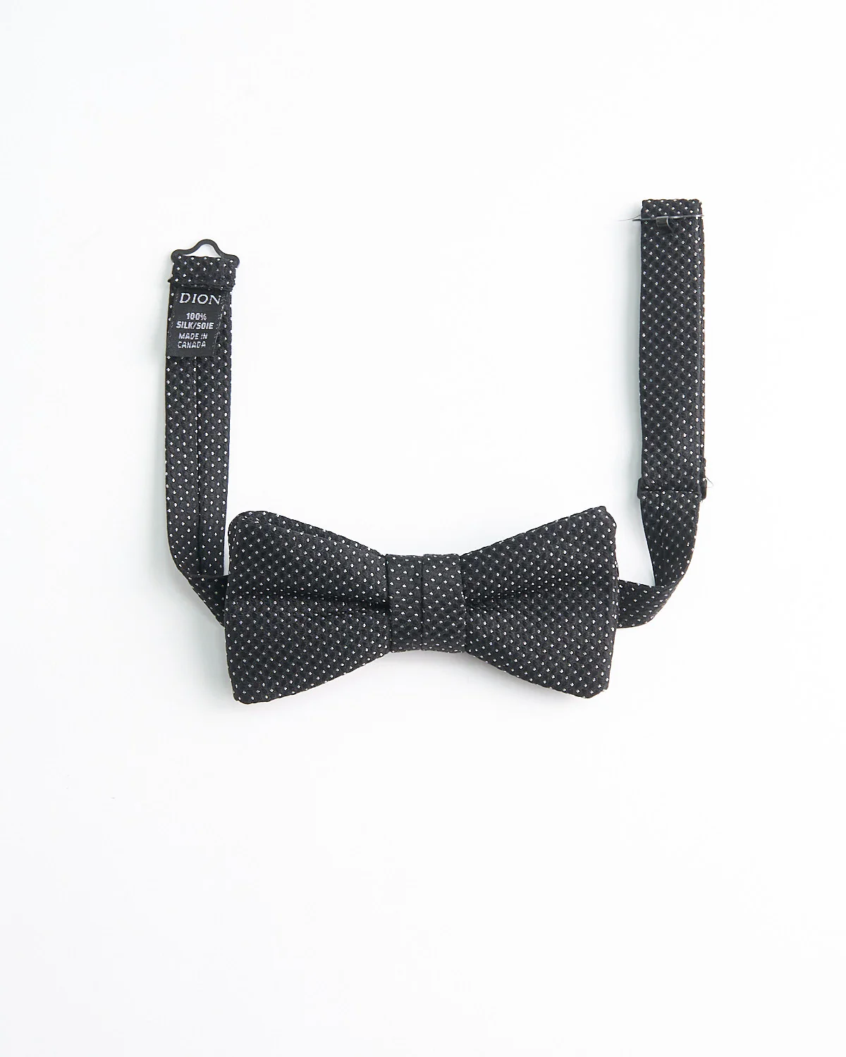 Fine Pin Dot Pre Tied Silk Bowtie - Image 3