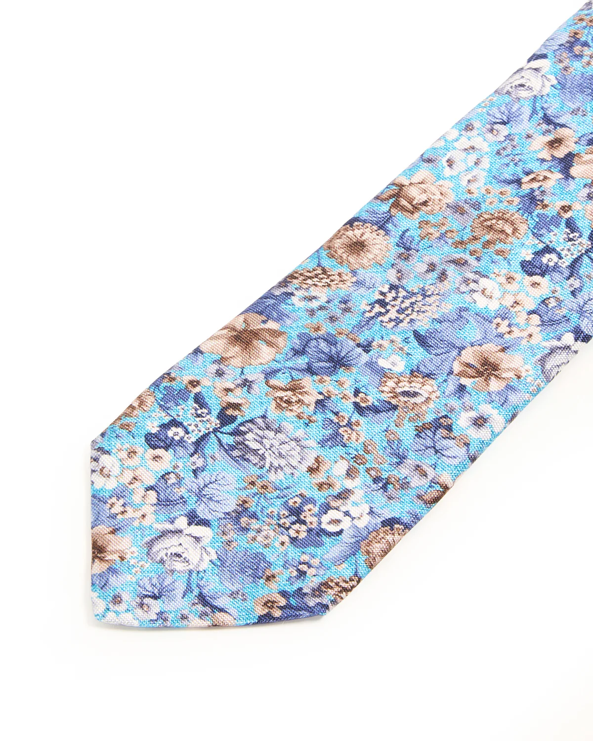 Floral Garden Printed Tie - Image 3