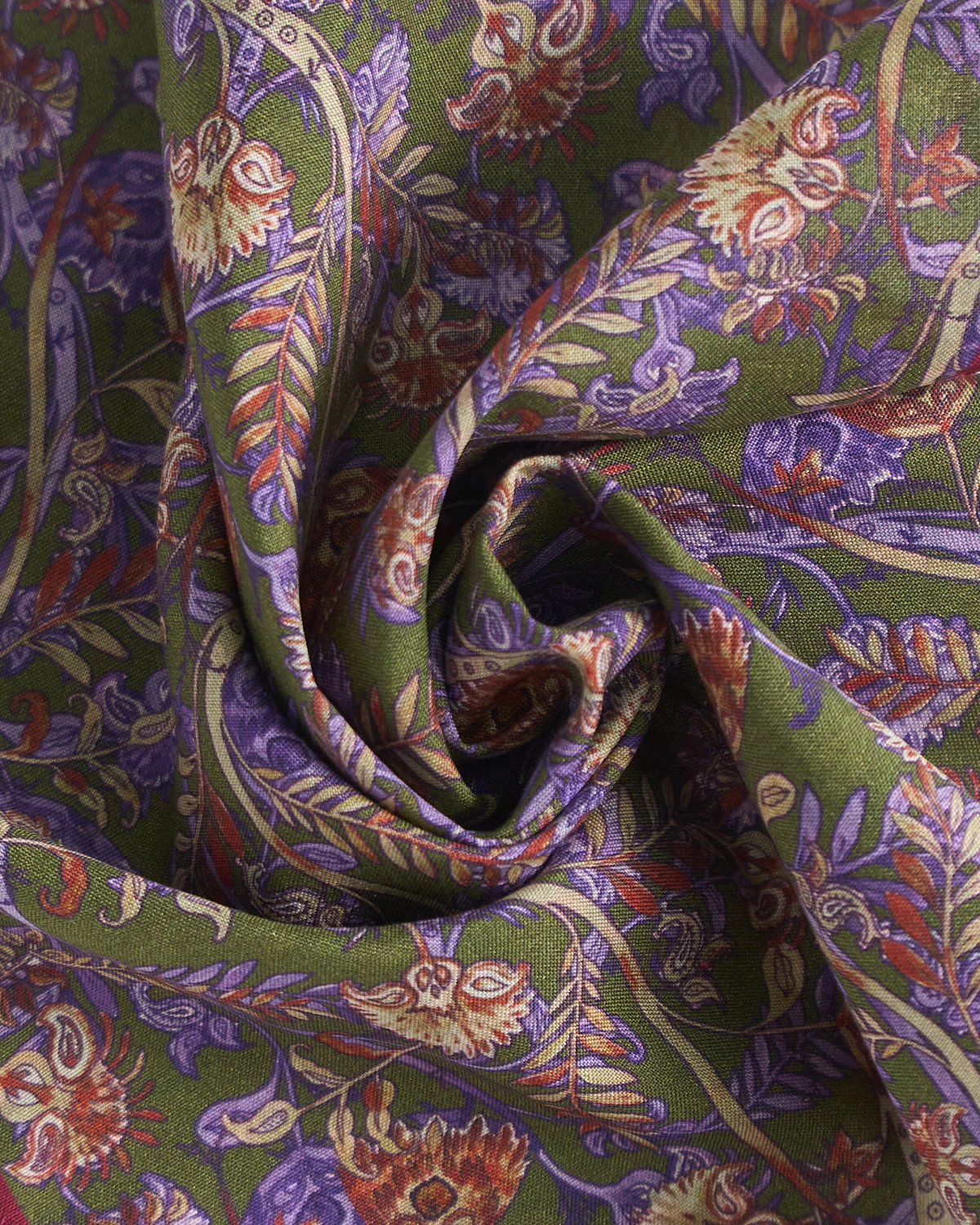 Floral/Paisley Silk Double Sided Pocket Square - Image 2
