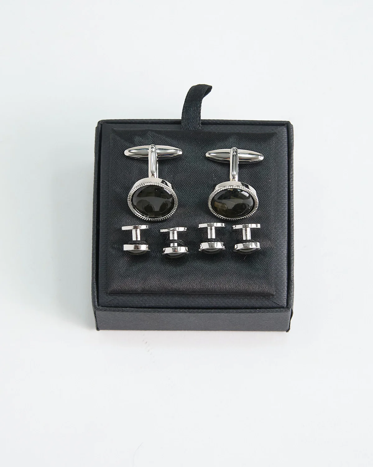 Formal Chevron Cuff Link Stud Set - Image 4