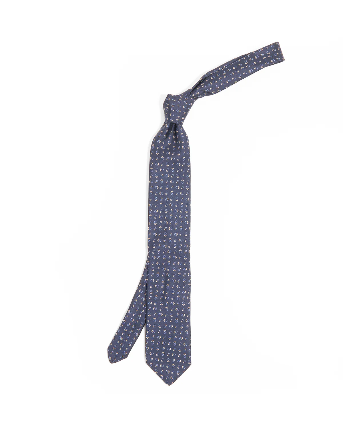 Midnight Micro Motif Silk Tie