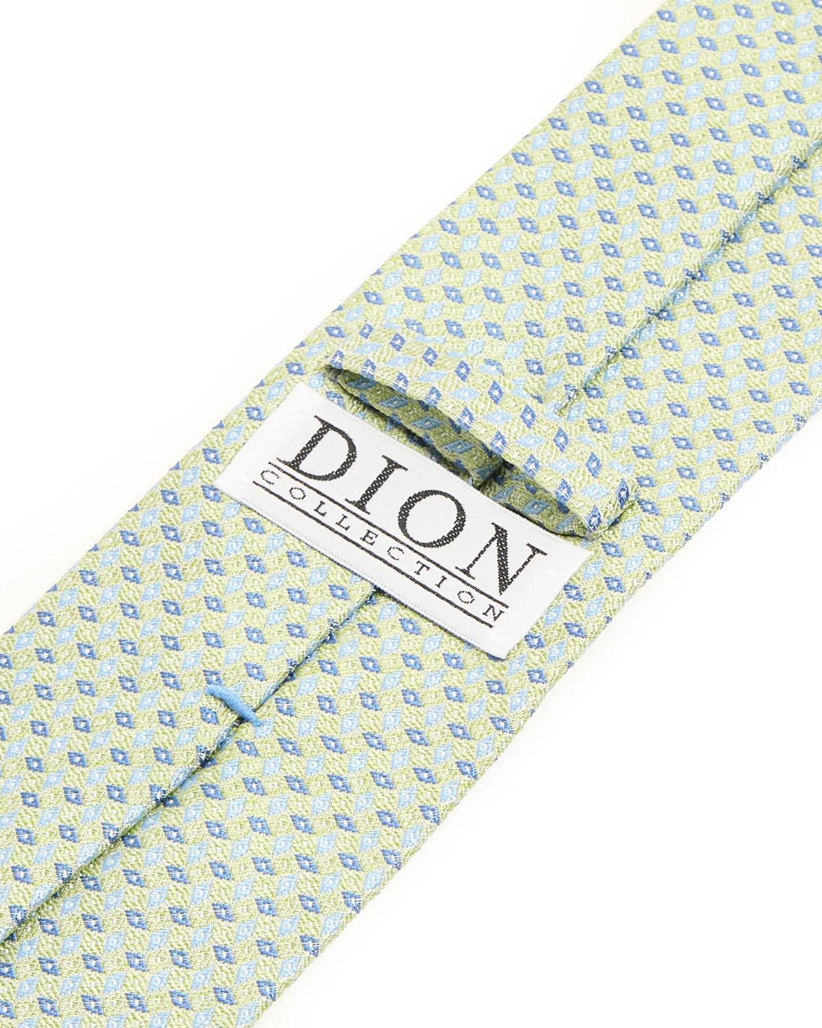 Olive Micro Medallion Silk Tie - Image 2