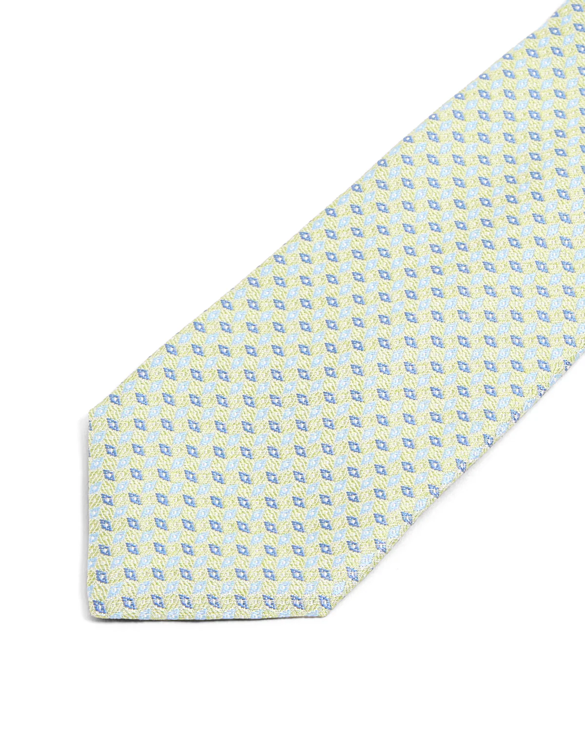 Olive Micro Medallion Silk Tie - Image 3