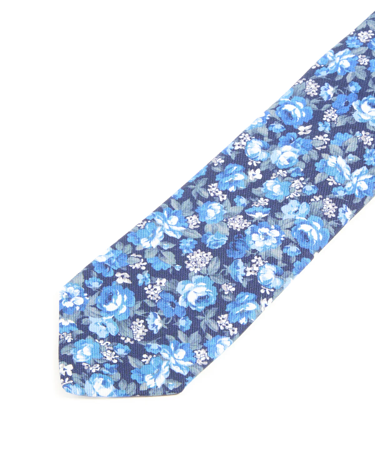 Printed Faille Rose Bush Tie - Image 3