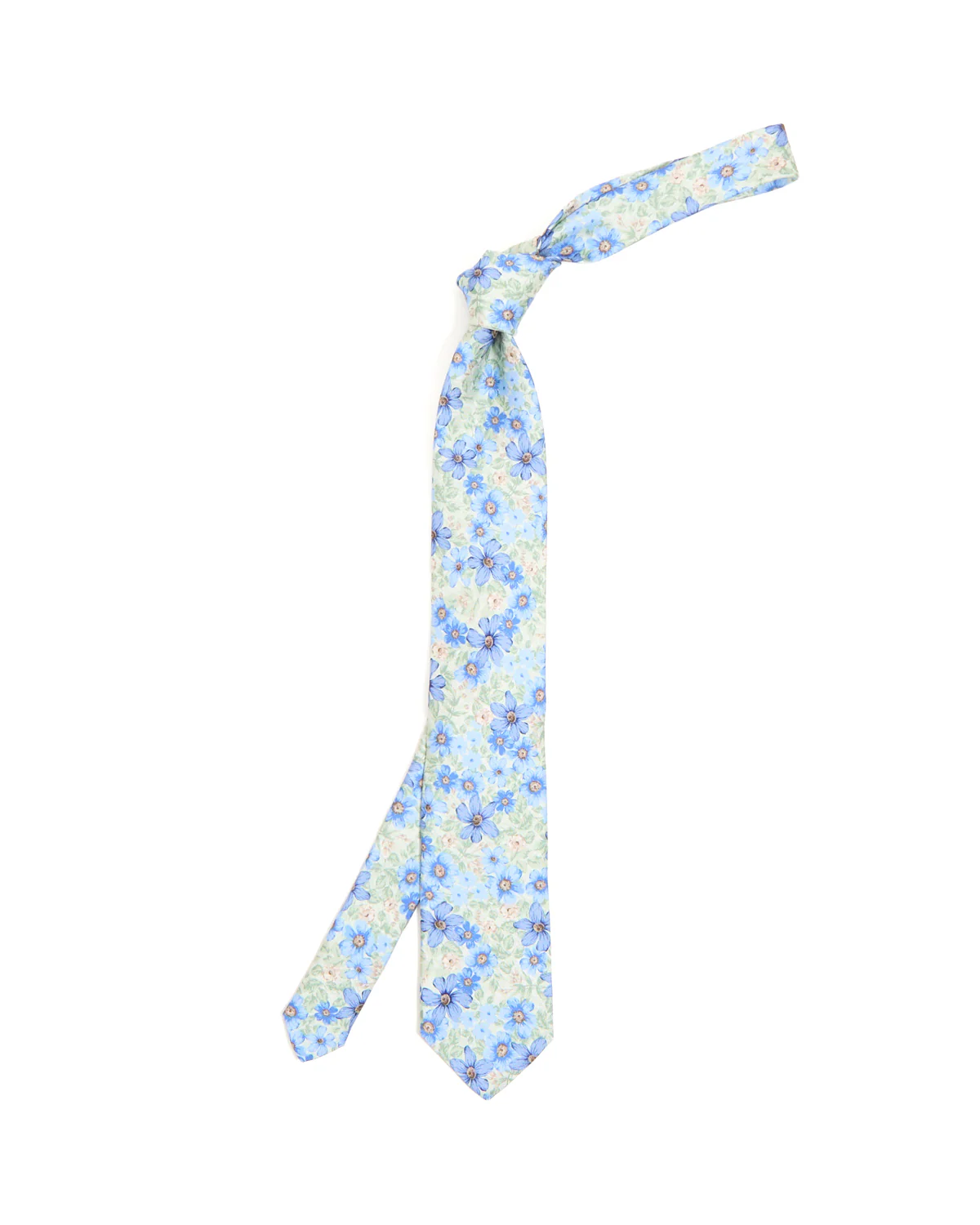 Printed Panama Floral Daisy Silk Tie