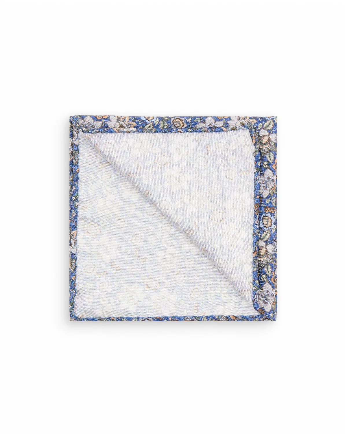 Printed Panama Floral Verdant Melange Pocket Square - Image 2