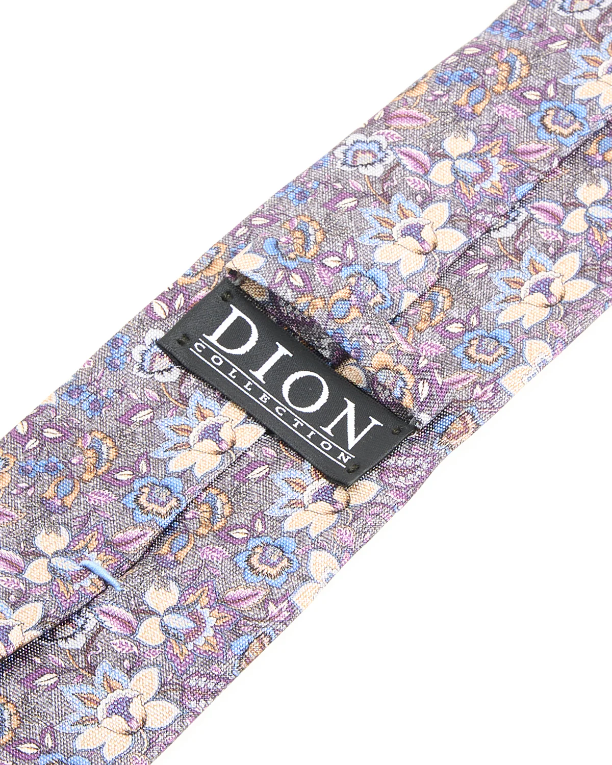 Printed Panama Floral Verdant Melange Silk Tie - Image 2